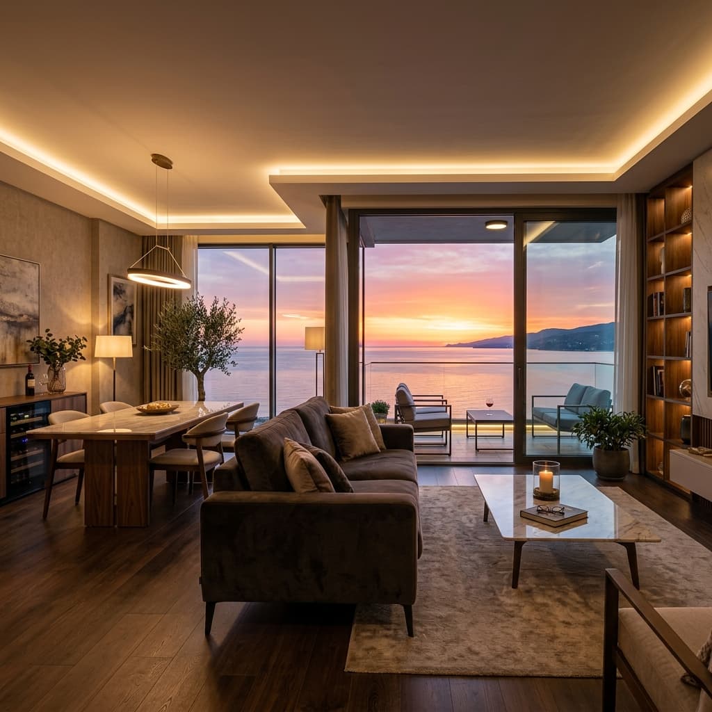 Luxury seaside apartment